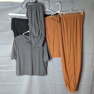 Gray and Brown Lounge Set